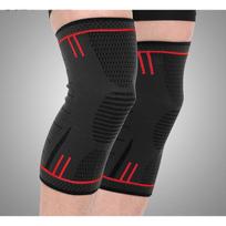 2 vnt. silikoniniai neslystantys sportiniai kelių įtvarai krepšiniui, bėgimui, fitnesui, 3D atrama, lauko alpinizmui, dviračių sportui, apsauga L-2PCS raudona