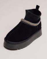 Ugg batai trumpi su nosyte Lola Andy 8820 36 vison zomšos vilnos 39 juoda