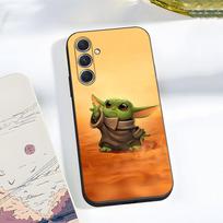 Mielas Kūdikis Y-Yoda Telefonų dėklas Samsung A56 A36 A26 A16 A15 A25 A35 A55 A14 A34 A24 A54 Juodas Minkštas Korpusas Samsung A26
