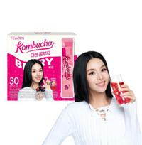 TEAZEN Kombucha 30 maišelių TWICE nuotraukų kortelės leidimas | Korėjietiškas gėrimų mišinys su atsitiktine nuotraukų kortele BERRY