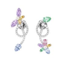Swarovski Ariana Grande Dragonfly Wildflower Design Crystal Earrings Unisex Couple Style Color 5749190 ruda