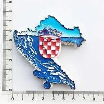 Kroatija Magnetas ant šaldytuvo Kroatija Turistinis suvenyras Viduržemio jūra Splitas Trogiras Hvaras Trogiras Magnetiniai lipdukai ant šaldytuvo Kroatijos žemėlapis