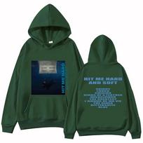Hit Me Hard and Soft Billie džemperis, skirtas unisex Harajuku megztiniams megztiniams gerbėjams Dovanos unisex drabužiai Aukštos kokybės unisex viršutiniai drabužiai L black