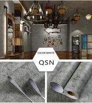Industrial Cement Grey Clothing Store Living Room Decor Contact Paper Vinyl Self Adhesive Waterproof Wallpaper Wall Stickers 40x600CM