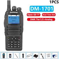1/2PCS DM1701 Baofeng DMR Digital Long Range Walkie Talkie 3000CH VHF UHF Open GD77 Dual Time Slot Tier 1&2 Ham Camping Radio US