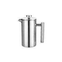 French Press 304 Stainless Steels Double Walled Insulated Thermal Coffee Maker Heat Resistant Handle Baristas Accessories sidabras