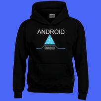 hoodie-Casual Pullover Sweatshirt Detroit Become Human Android RK800 XL blue
