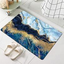 Marmuras su auksinėmis gyslomis Folija Modernus prabangus kilimėlis Kilimėlis Neslystantis Lengvai valomas Namų dekoras Vonios kambariui Miegamajam Įėjimui Durims 40x60cm