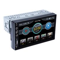 „Android Auto“ 1 Din automobilio radijas „Carplay“ daugialypės terpės grotuvas 7 colių HD jutiklinis ekranas FM AUX įvestis „Bluetooth MirrorLink“ universalus autoradijas no carplay gray