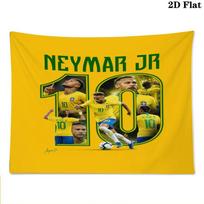 Neymar Wall Tapestry Aesthetic Wall Hanging Printed Fabric Blanket Decorative Tapestries for Bedroom Living Room Home Decor 100cm x 150cm white