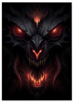 Plakatas drakonas velnias diablo 21x29,7 cm A4