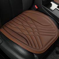 Universali automobilio sėdynės užvalkalas PU odos pagalvėlė VW Golf Passat CC Touran Tiguan Toureg Touareg Phaeton T-ROC Automobilio aksesuarai brown