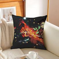 Anime Demon Slayer Kochou Shinobu Stitch Lucky Dragon Pillow Cover Sofa Cushion Cover Home Room Decoration Children Gift 40x40 cm