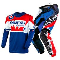Vaikiški motokroso marškinėliai, kelnės, žali, juodi, 3, 4, 5, 6, 7, 8, 9, 10 metų, visureigių kostiumas, mėlynas, oranžinis, enduro, krosas, berniukas ir mergaitė. L-24 red