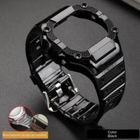DW5600 integruotas rinkinys Casio mažo bloko DW-5600 GW-M5610 serijai modifikuotas želinis permatomas dėklas laikrodžio dirželio rinkinys DW5600 juoda