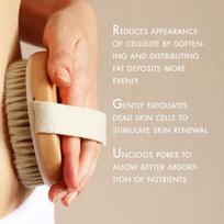 VALKYRIE Dry Skin Body Brush Improves blood_circulation Skin's Health and Beauty With Natural Bristle | Remove Dead Skin and Toxins, Cellulite Tre white