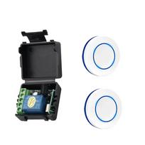433MHz Belaidis Apvalus Mygtukas Nuotolinio Valdymo Pultelis 110V 220V 240V Mini Imtuvas RF Saugos Jungiklio Modulis Namų LED Lemputei
