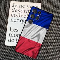 France Flag For Samsung Galaxy S24 S23 Ultra S22 S20 S21 FE S8 S9 S10 Note 10 Plus 20 Ultra Phone Case Galaxy S21Ultra red