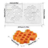 Silicone Cake Molds Honeycomb Fondant Moulds Chocolate Mousse Pastry Baking Tools Cupcake Dessert Decoration Kitchen Bakeware white