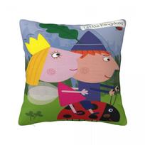 Trendy Home Ben And Holly'S Kingdom Ben Y Hollydecoration Pillowcases Merch Pillow Cover Zippered Multi Size Peach skin 50*50(CM)-1Pcs