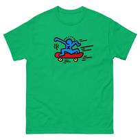 keith haring riedlentininkas marškinėliai vintažiniai 80-ųjų tee 110 black