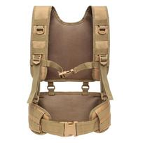 Outdoors Training Belt Multifunctional Airsoft Paintball Molle Padded Combat Assault Vest Oxford Cloth for Hunting Fishing chaki