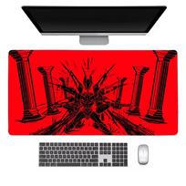 Cool U-ULTRAKILL Mouse Pad Keyboard Mouse stitch Mouse pad,Desk Mats,Gaming Accessories,PC Parts XXL90x40cm 30cmx80cm red