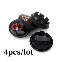 4 vnt / siunta 56MM 60MM 65MM 70MM 76MM automobilio ratų centriniai dangteliai stebulės dangtelio ratlankiai tinka GTI  56MM black