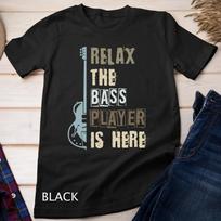 Funny Relax The Bass Player Is Here Guitar T shirt XXXXXL juoda