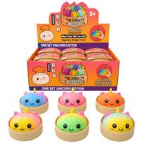SQUISHY minkomas žaislas BUN RAINBOW MYSTERY DUMPLING UNICORN