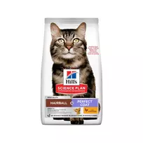 Sausas maistas katėms | Hill's Science Plan Adult Hairball & Perfect Coat, 3 kg