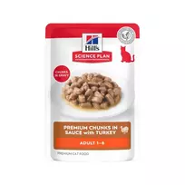 Šlapias maistas katėms | Hill's Science Plan Adult Turkey, 12 x 85 g