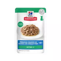 Šlapias maistas kačiukams | Hill's Science Plan Kitten Ocean Fish, 12 x 85 g