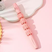 Massage Stick, Wolf Tooth Stick, Leg Muscle Relaxer, Yoga Roller, Slimming Calf Roller, Full Body Massage Yoga Stick rožinė