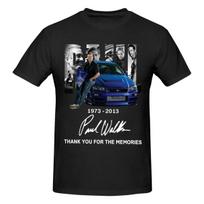 Paul Walker Awesome T Shirts Graphic Y2k Pops Tees Unisex Wounisex Tshirt Clothing S black