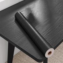 55cm Medžio tekstūros lipdukas Savilipus aukštos kokybės tapetas Tinka virtuvės stalviršiams, spintelėms, stalams, sienų renovacijai 40x100CM gray