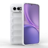 Soft Skin Feeling Flexible Silicone Case for Vivo X300 FE Protective Cover Shockproof Fundas Coque Vivo X300 FE balta
