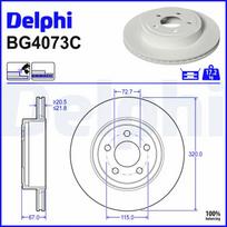 Stabdžių diskas DELPHI BG4073C