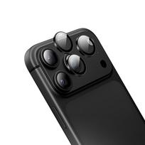 Borofone BF14 3D grūdintas stiklas kameros objektyvams, su metaliniu rėmeliu, skirtas iPhone 18 Pro/18 Pro Max, juodas