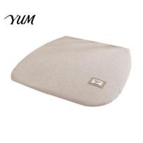 Deformation Resistant Chair Pad Memory Foam Pad, Dining Cushion with Ties, Anti-slip Bottom, Washable Teddy Velvet Seat Cover, Soft Thick Warm A beige