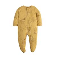 Baby Long Sleeve Zippered Romper with Footies - All-Season Wear 6-12M (73CM)