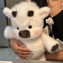 Bėgančios karvės pliušinis žaislas Kawaii Škotijos veršelio lėlė, judančios kojos minkštas žaislas gyvūnas Gimtadienio dovana vaikams suaugusiems Pagalvė gyvūnas