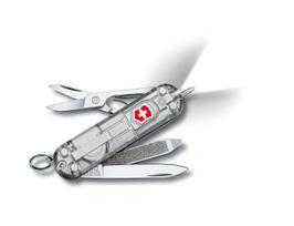 VICTORINOX Signature Light Silvertech Emergency Ballpoint LED Knife, Supplies, Pen, Light, 7-Function Swiss-Made Multi-Tool 0.6226.T7 white