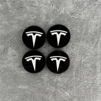 E2 Tesla automobilio aksesuaras originalus Model 3/Y/S/X 4 vnt. 56MM emblemos ratlankių dangteliai - Automobilio rato centrinės dalies dangtelis gray