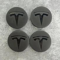 E2 Tesla automobilio aksesuaras originalus Model 3/Y/S/X 4 vnt. 56MM emblemos ratlankių dangteliai - Automobilio rato centrinės dalies dangtelis