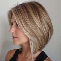 Trumpa tiesioginė šviesių plaukų gradiento bob šukuosenos perukas su kirpčiukais moterims Mixed Colors 12 Inches gray