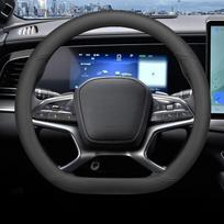 For BYD Sealion 7 2024 2025 Leather Car Steering Wheel Cover Breathable Non-slip Auto Steering Wheel Accessories