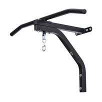 Punching Bag Hanger Wall Mount Bracket Kick Boxing Mma Training Frame Home Fitness Workout Pull Up Bar Black