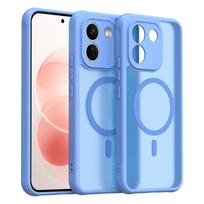 Xiaomi Redmi Note 17 Pro Max telefono dėklas, magnetinis smūgiams atsparus telefono dėklas, hibridinis apsauginis dangtelis Xiaomi Redmi Note 17 Pro Max šviesiai mėlyna spalva