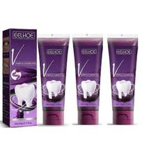 1-3PCS V34 Purple Toothpaste Mousse Teeth Cleaning Whitening Toothpaste Yellow Teeth Removing Tooth Stains Oral Cleaning Hygiene NEW